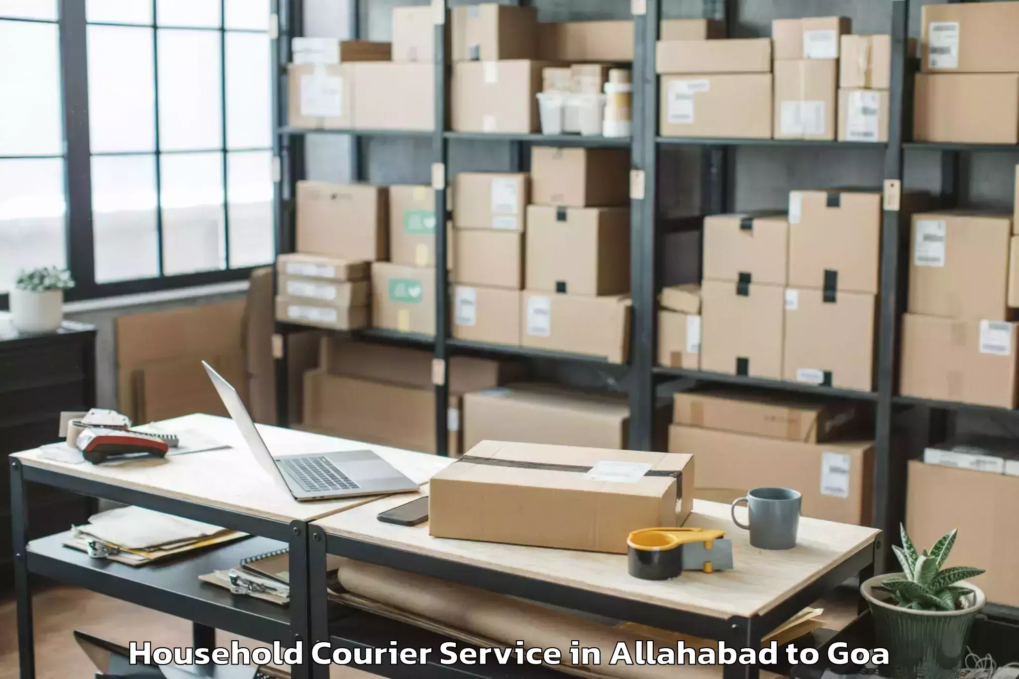 Book Your Allahabad to Cuncolim Household Courier Today